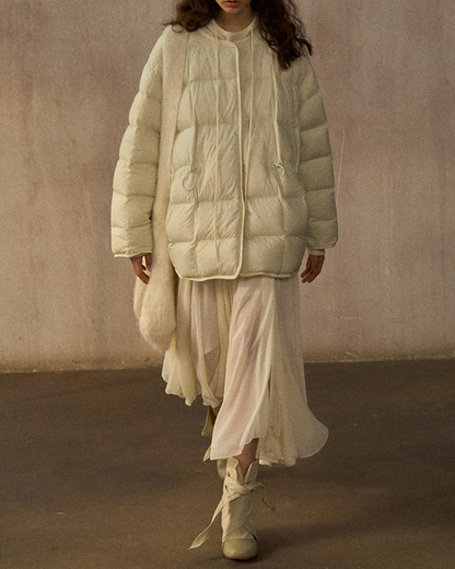 バイカラーリバーシブルダウンコート 10244