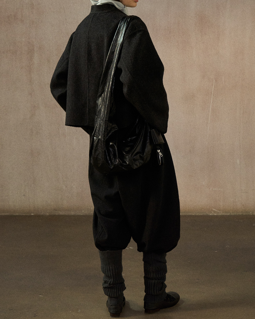 ノーカラーショートジャケット 10245