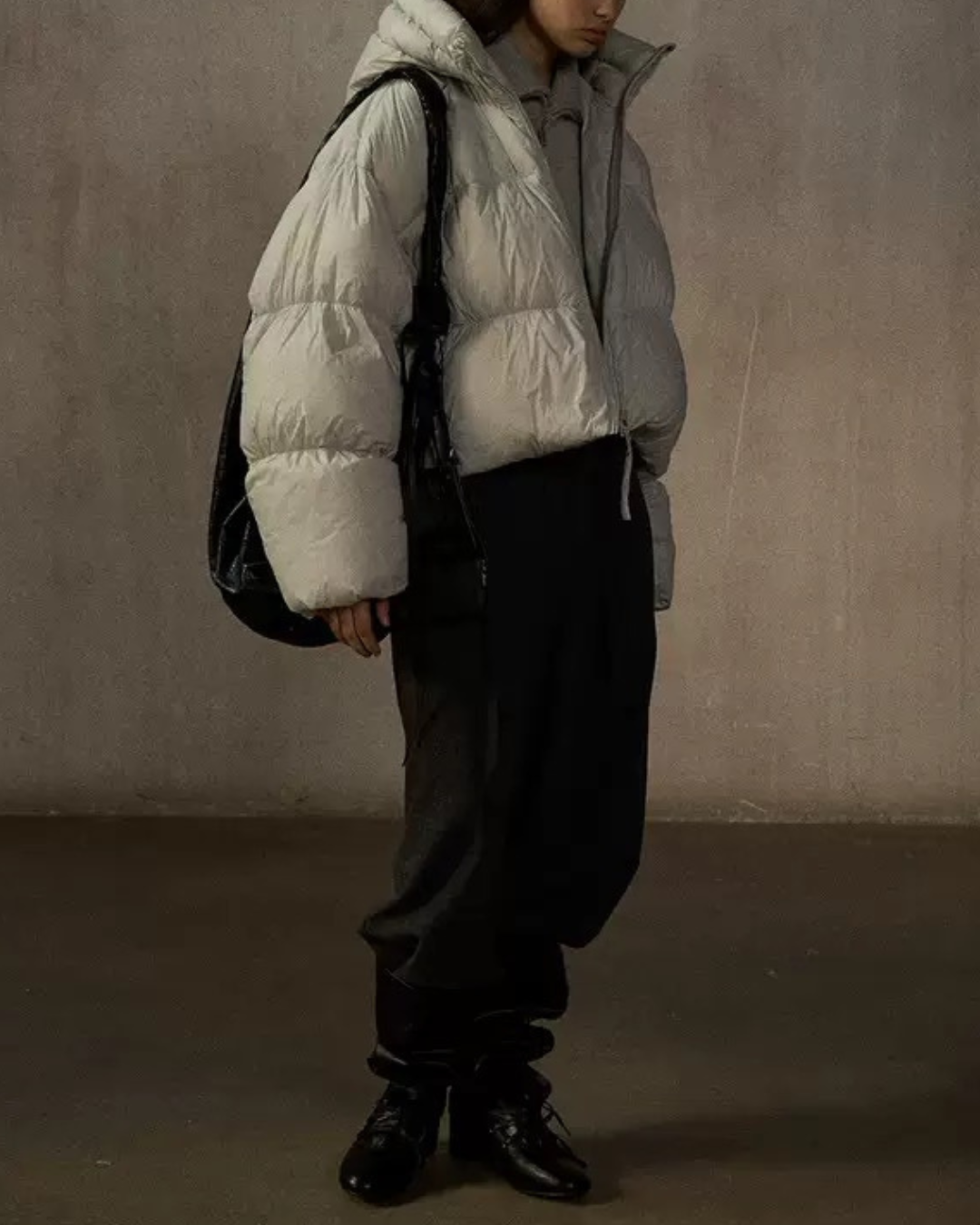 フーディーショートソフトダウンコート 10235