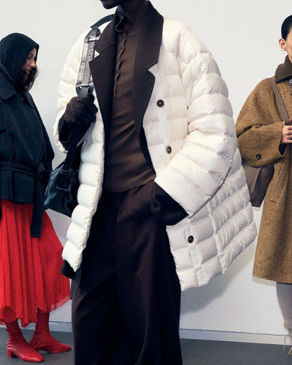 キルティングダウンミディコート 10252