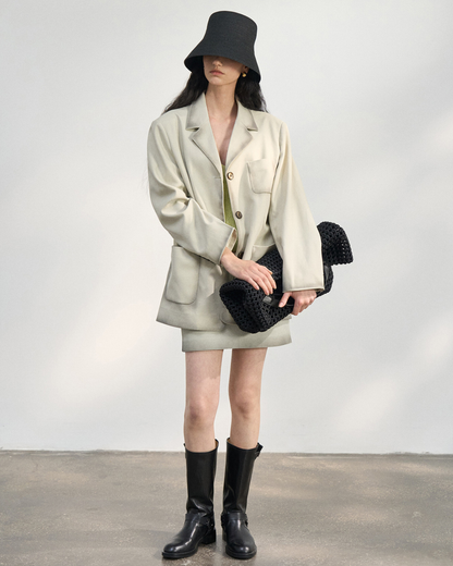 シャープラインスエードテーラード 10459