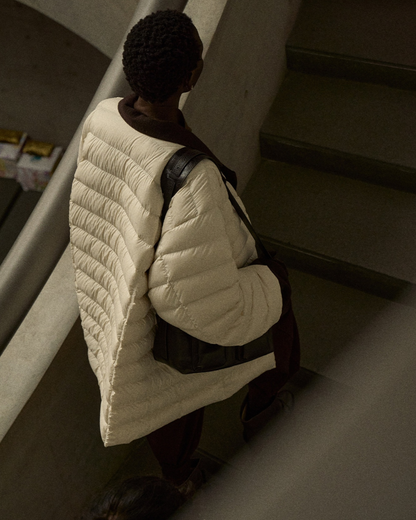 キルティングダウンミディコート 10252