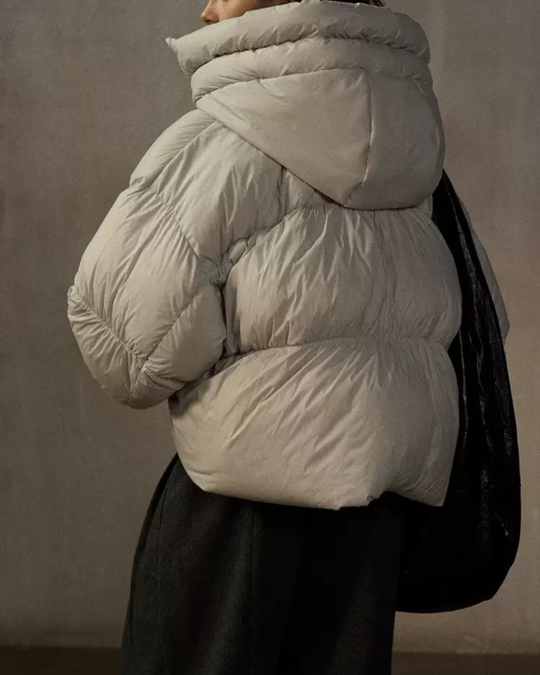 フーディーショートソフトダウンコート 10235