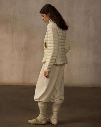 スタンドカラーショートダウンコート 10249