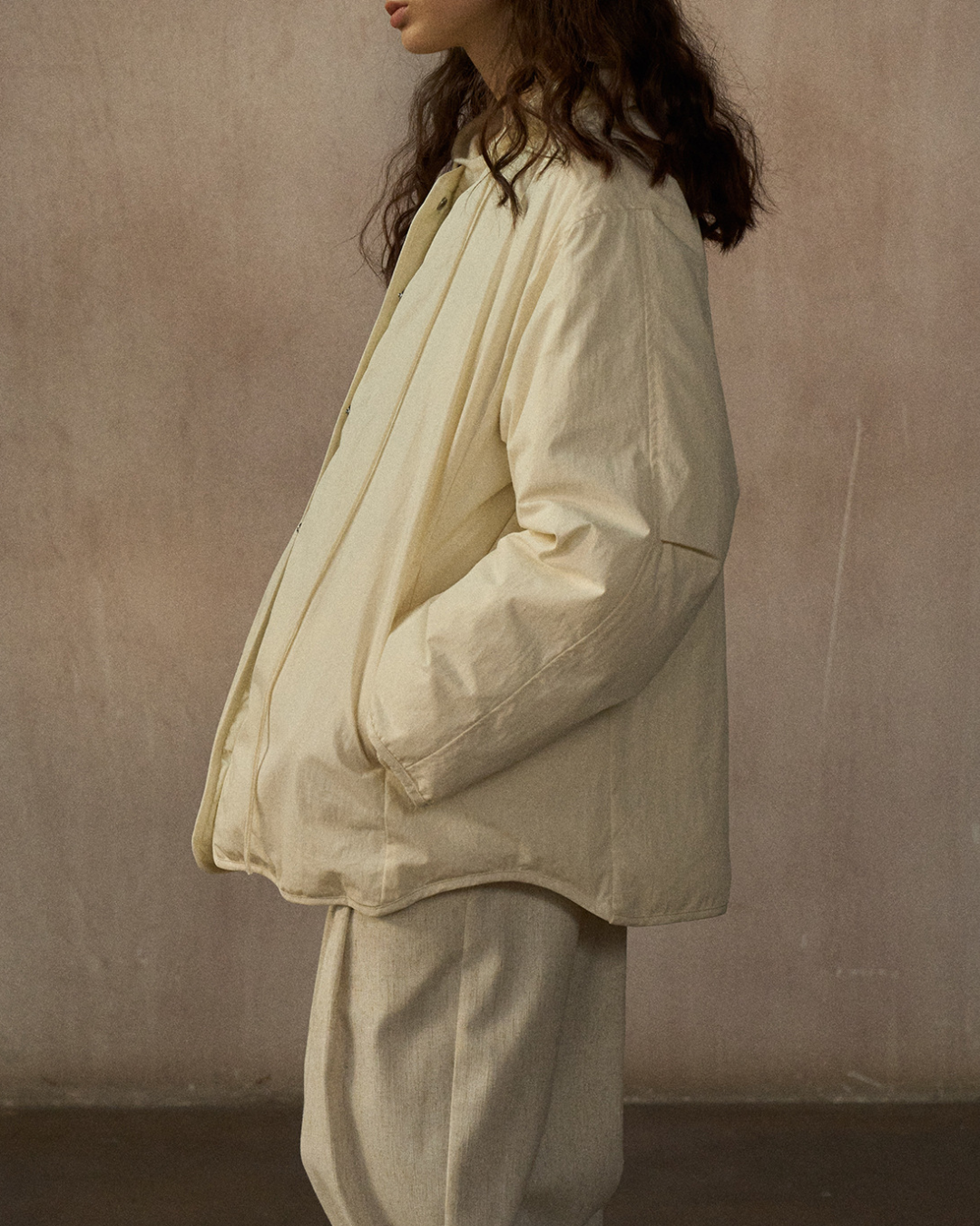 バイカラーリバーシブルダウンコート 10244