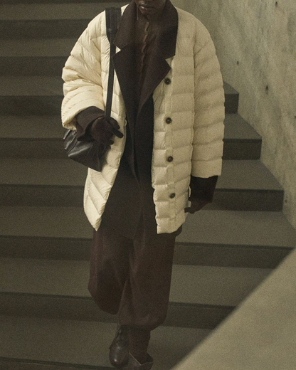 キルティングダウンミディコート 10252