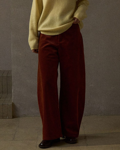 ハイウエストコーデュロイカーブパンツ 10205