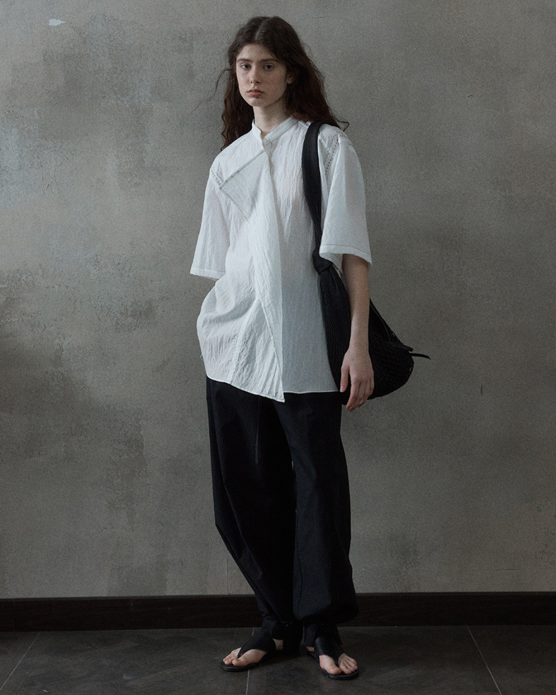 シャープカラーブラウス 10507