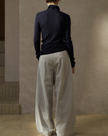 ハイネックスリムニットプルオーバー 10291