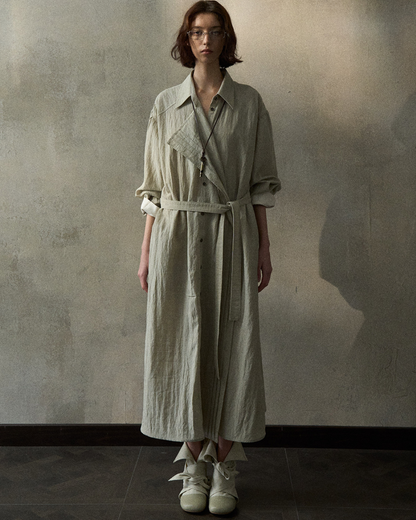 アシメノワールシャツワンピース 10344