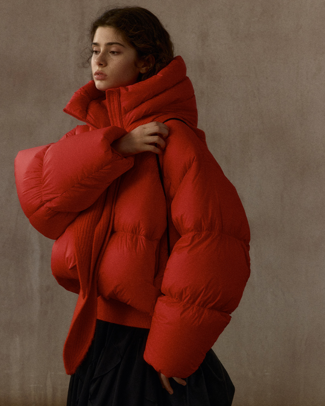 ショートフーディーダウンコート 10304