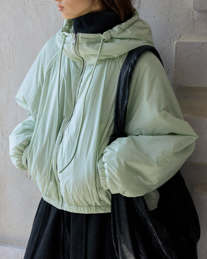 ミディフーディーカジュアルジャケット 10193