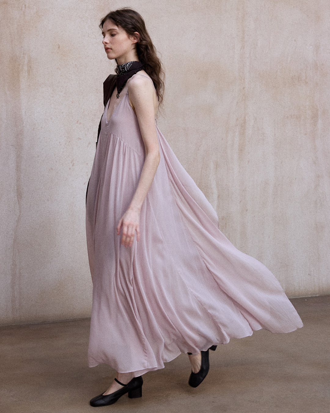 シアーレイヤードサスペンドワンピース 10518