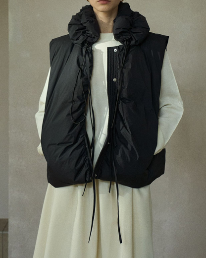 ドローコードミディダウンベスト 10227