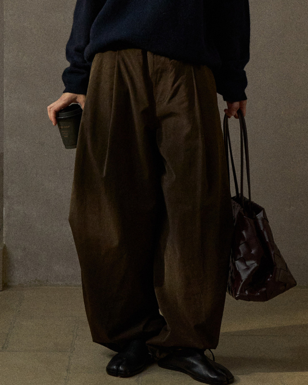 ウエストゴムワイドレッグパンツ 10302