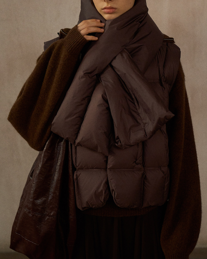 ダウンジャケットショートベスト 10239