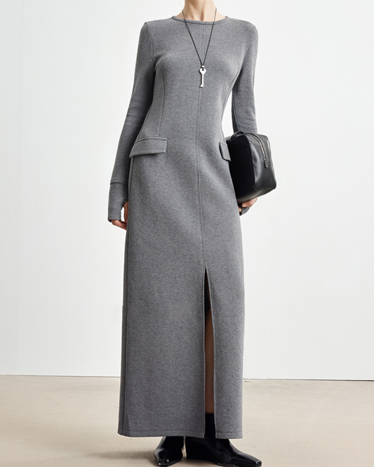 シームラインロングスリムワンピース 10330