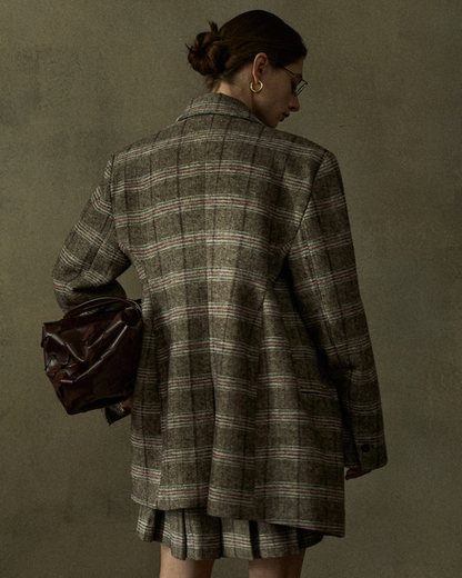 ディムトーンチェックジャケット 10436