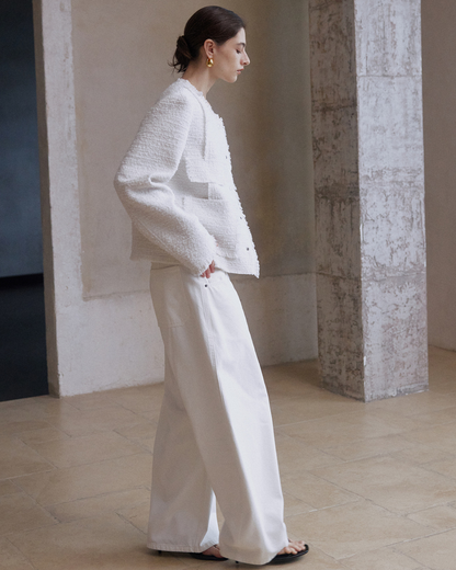 モードフリンジツイードジャケット 10413