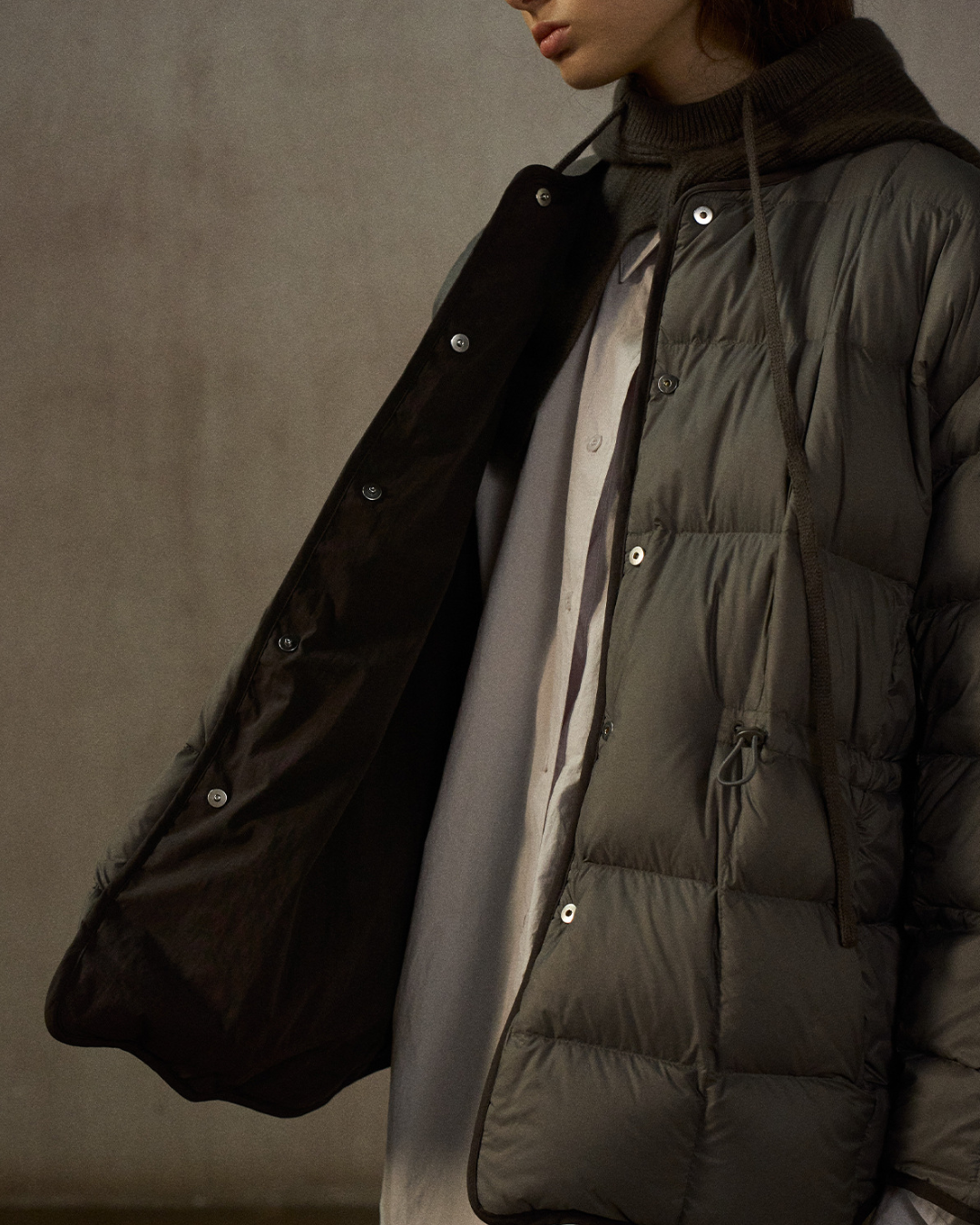 バイカラーリバーシブルダウンコート 10248