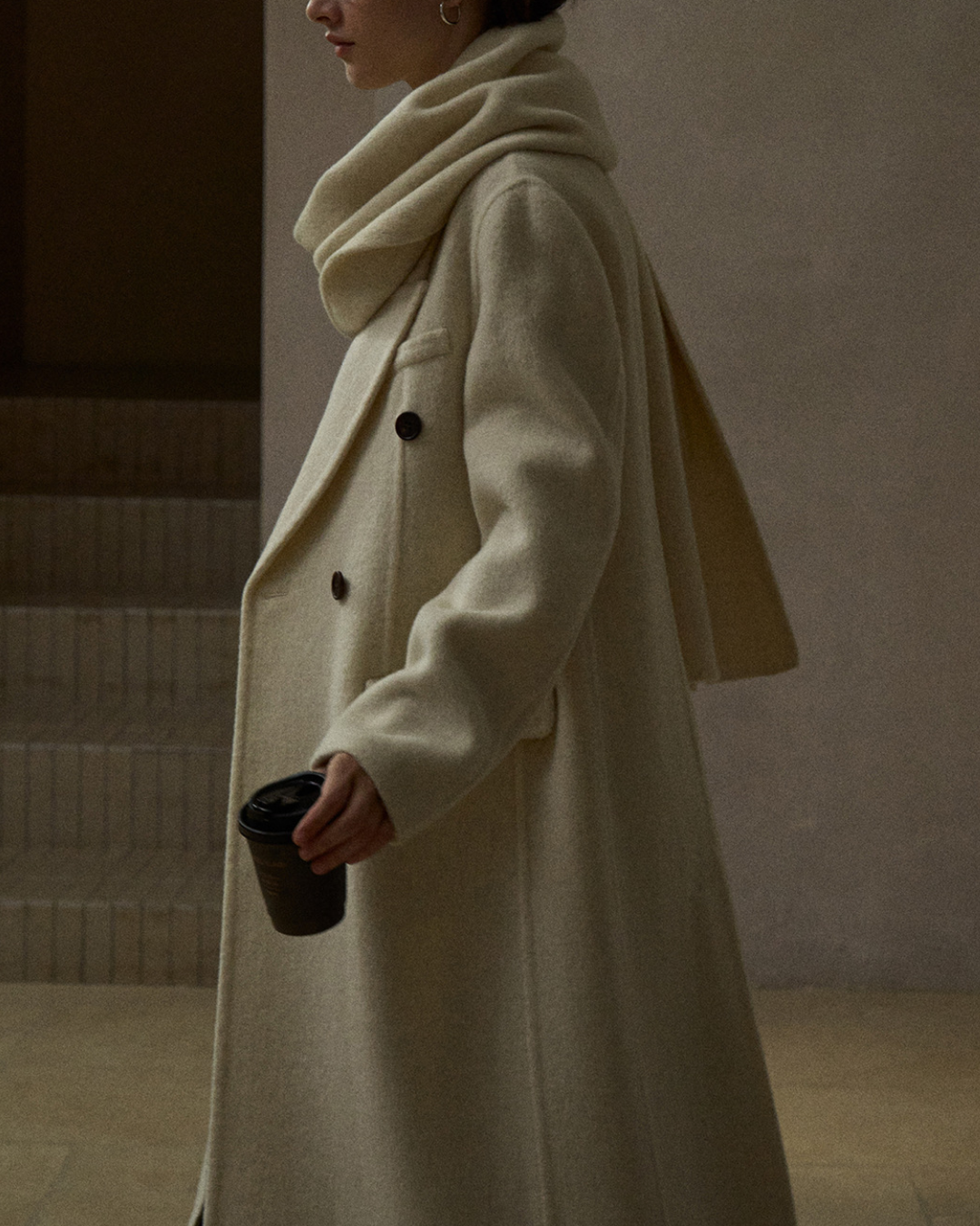 ダブルブレストロングコート 10285