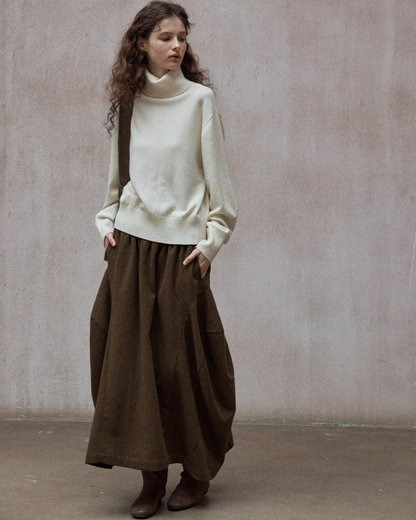 ハイウエストカーブスカート 10160