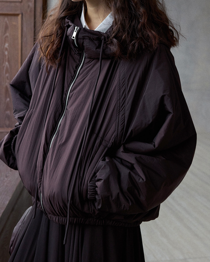 ミディフーディーカジュアルジャケット 10194