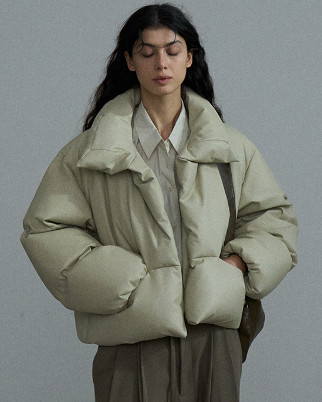 ハイネックコンパクトパファーコート 10373