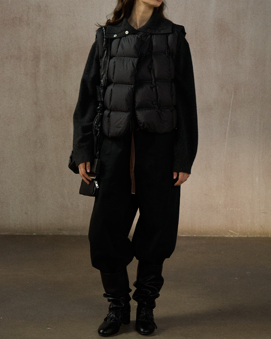 キルティングダウンショートベスト 10242