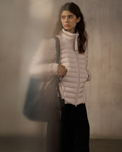 スタンドカラーショートダウンコート 10249