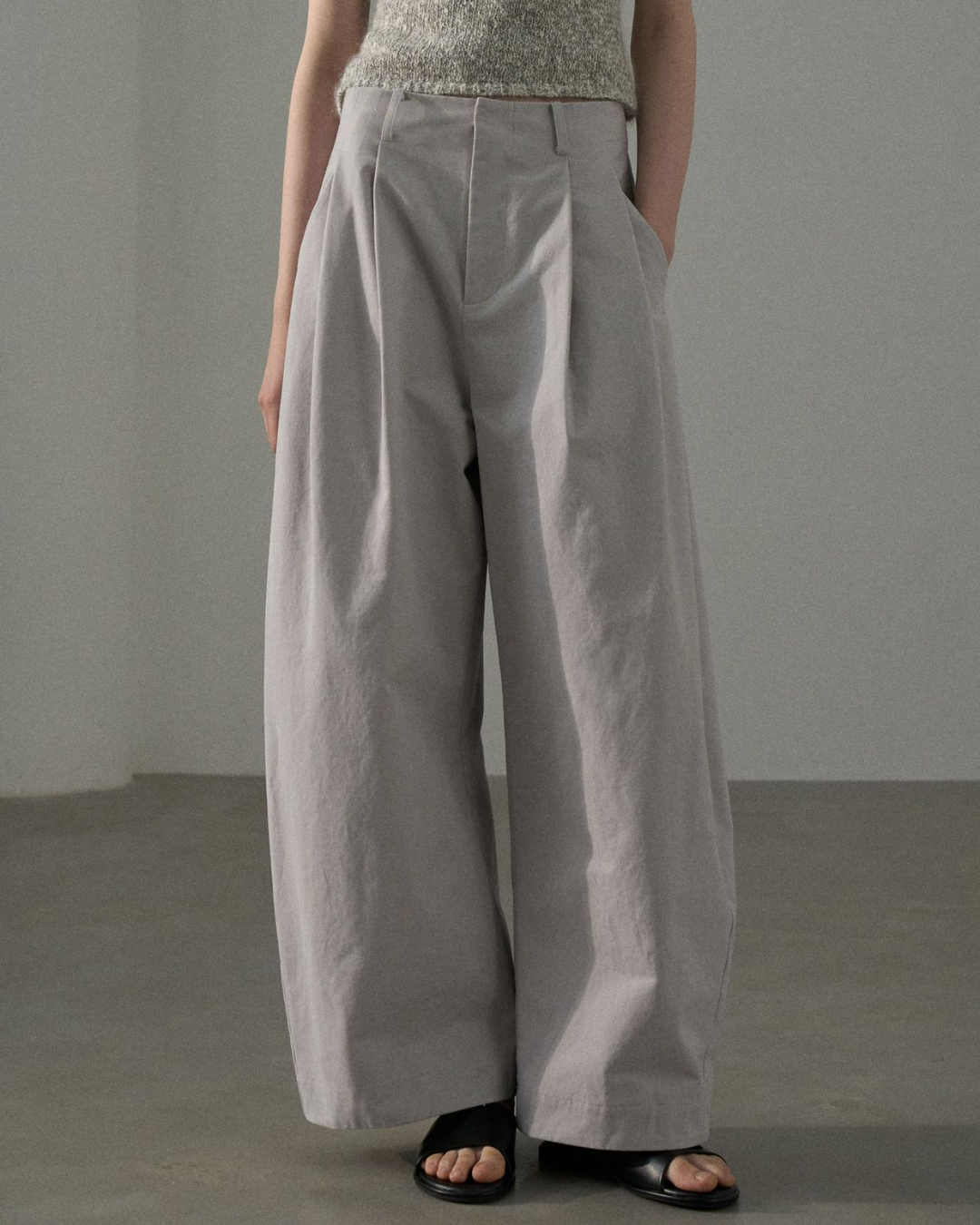 ハイウエストタックカジュアルパンツ 10229