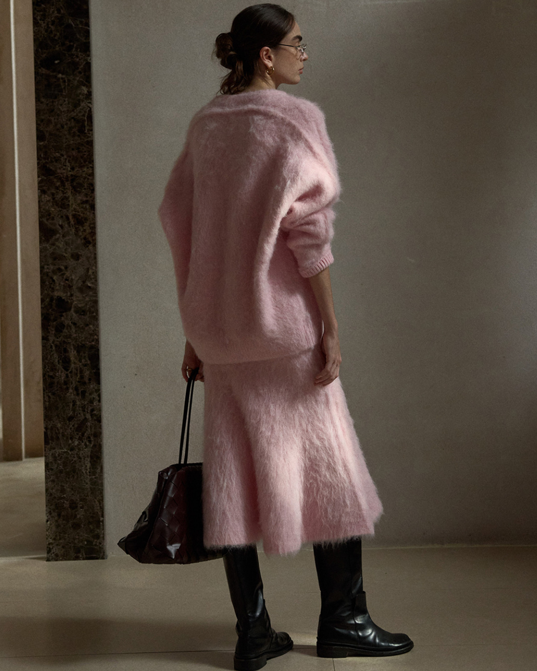 アシンメトリーフィッシュニットスカート 10402