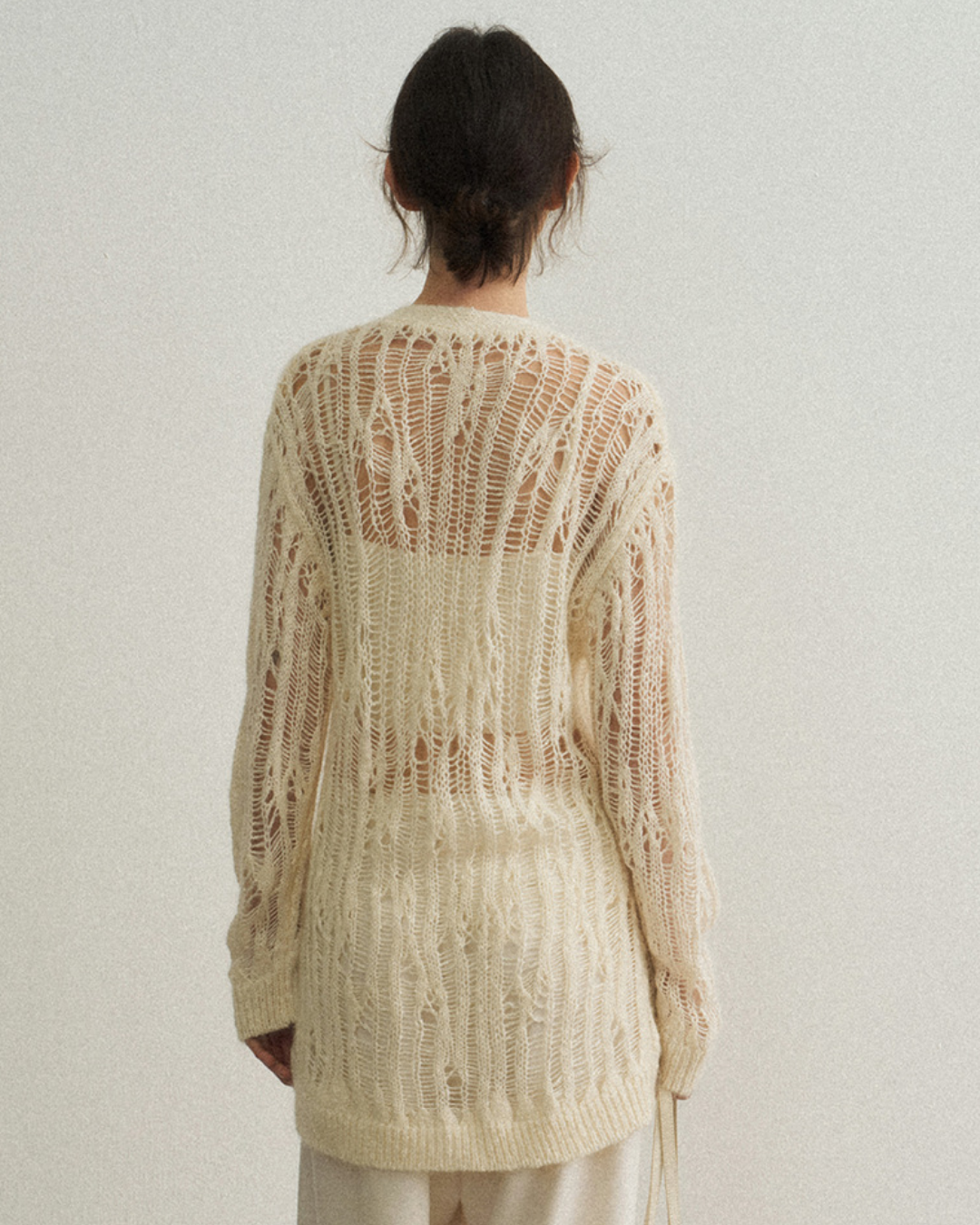 シャープラインメッシュカーディガン 10471