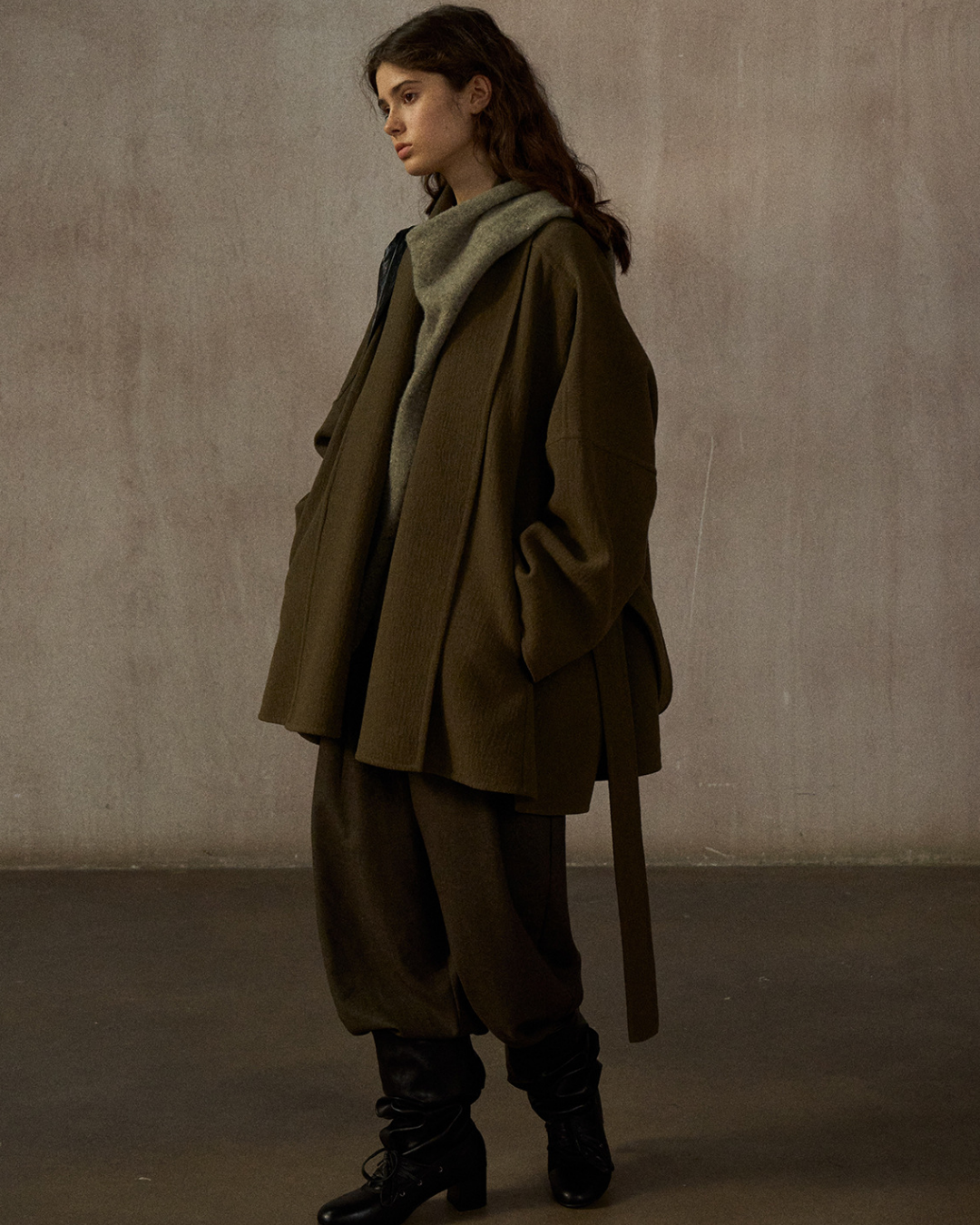 ローブスタイルストラップコート 10384