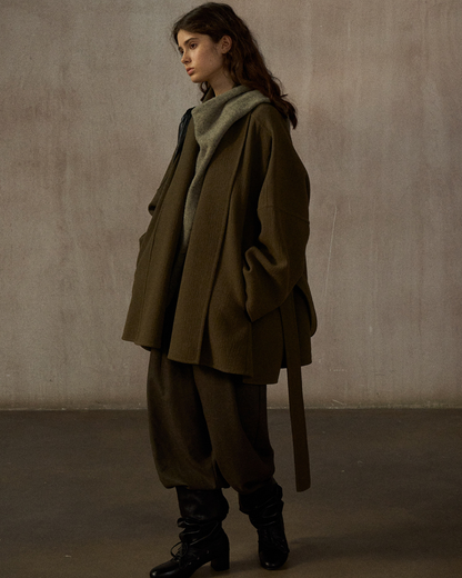 ローブスタイルストラップコート 10384