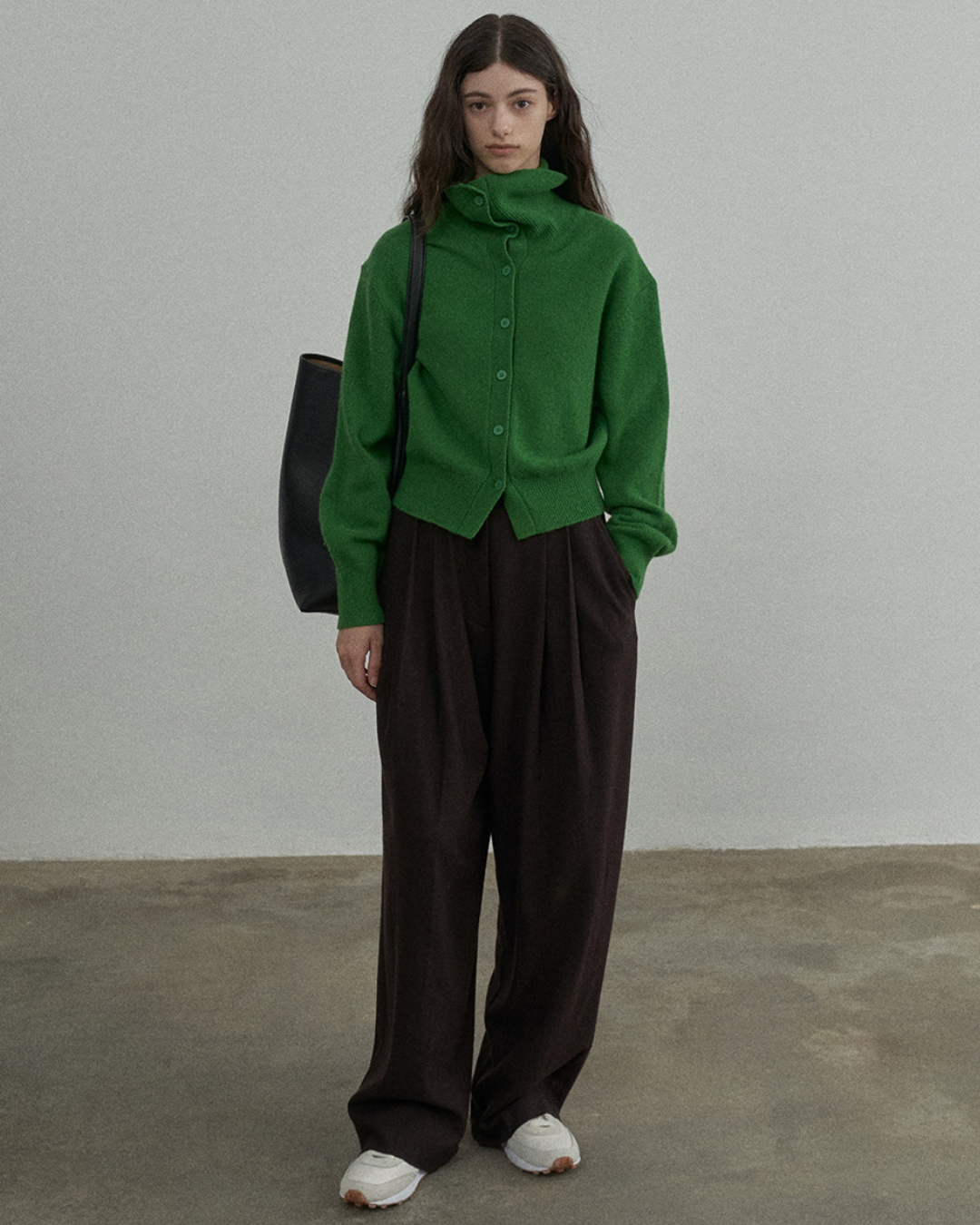 エッジハイネックカーディガン 10325