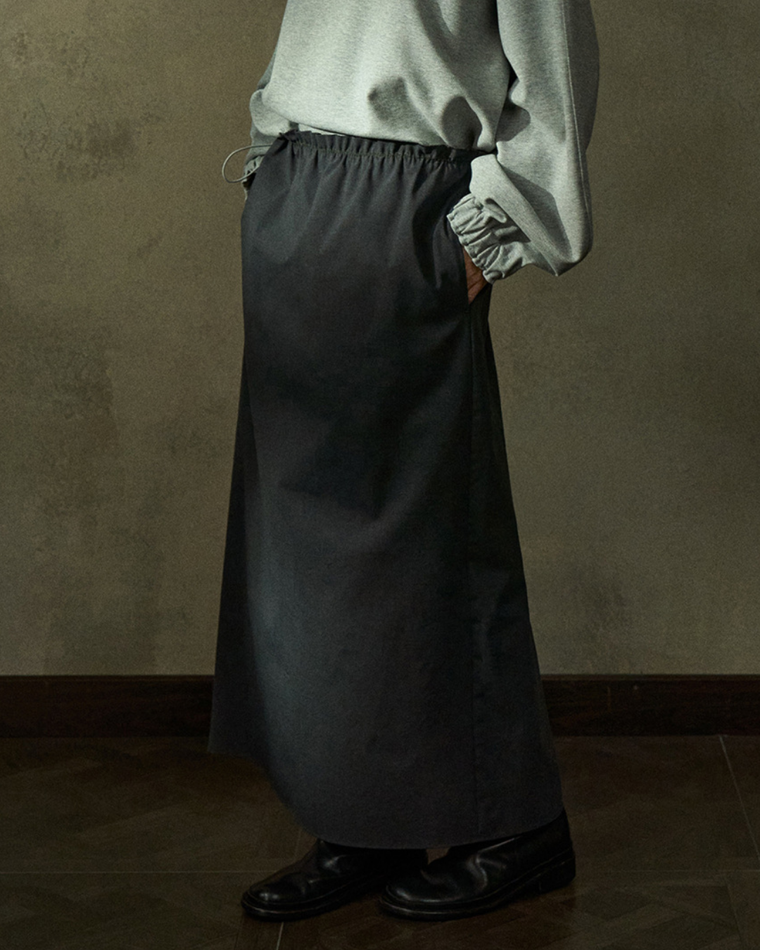 バックスリットドロストスカート 10220