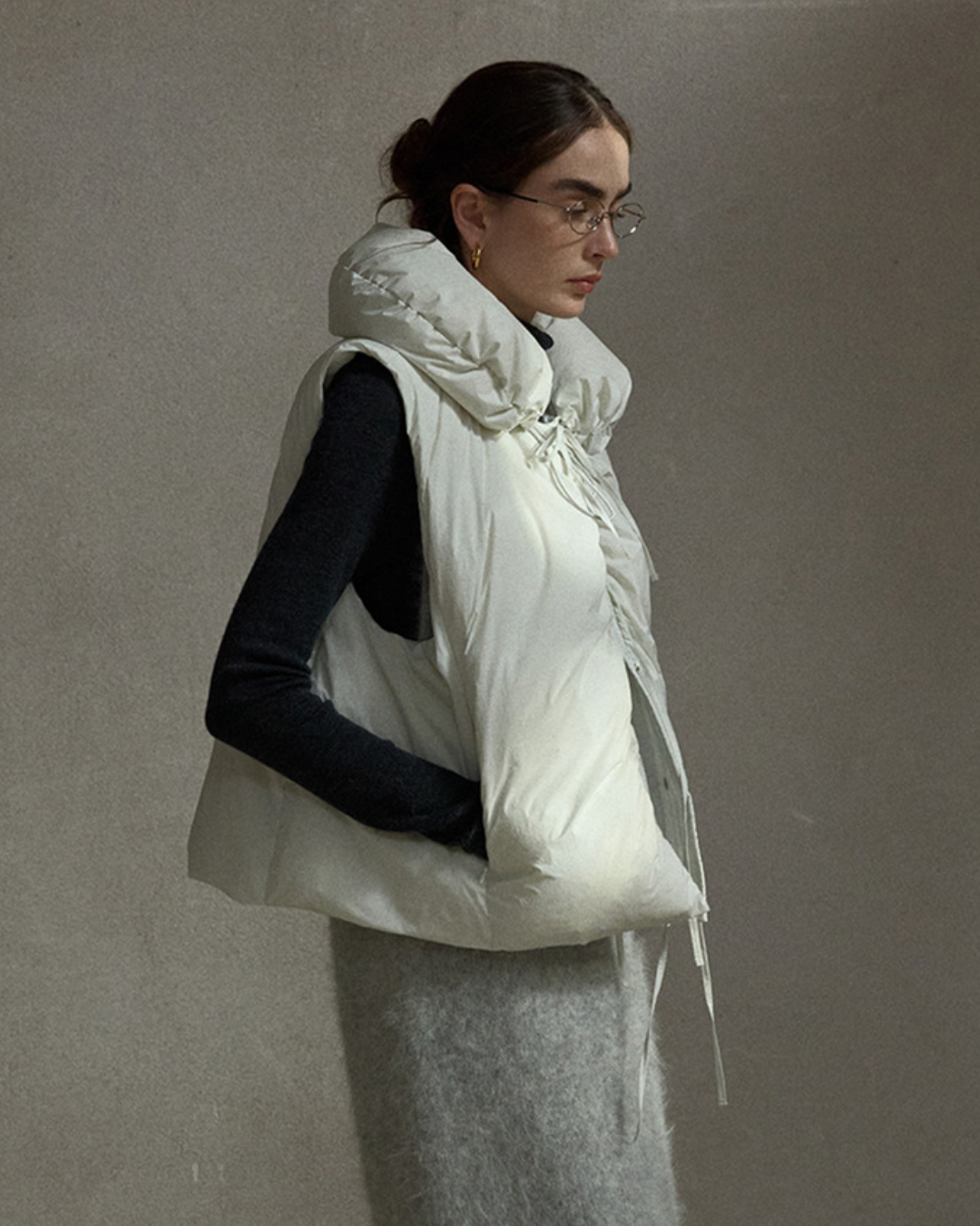 ジオメトリックダウンジレ 10398