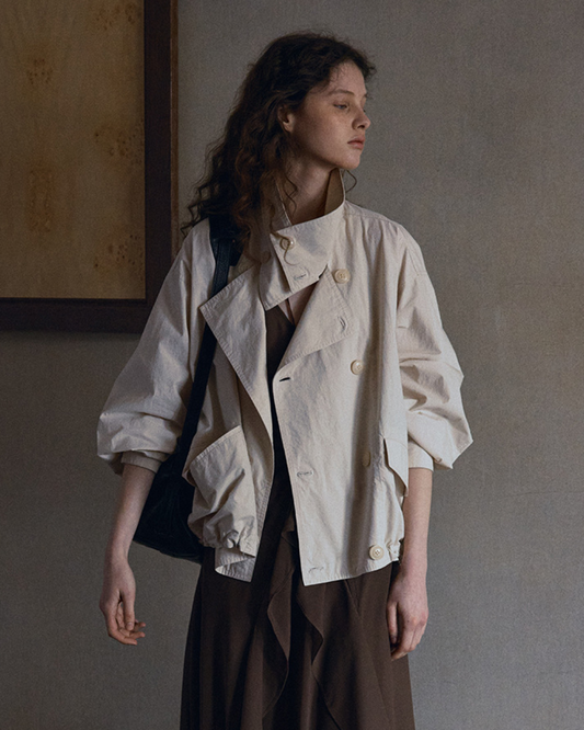 アブストラクトショートダブルブレストウェア 10557