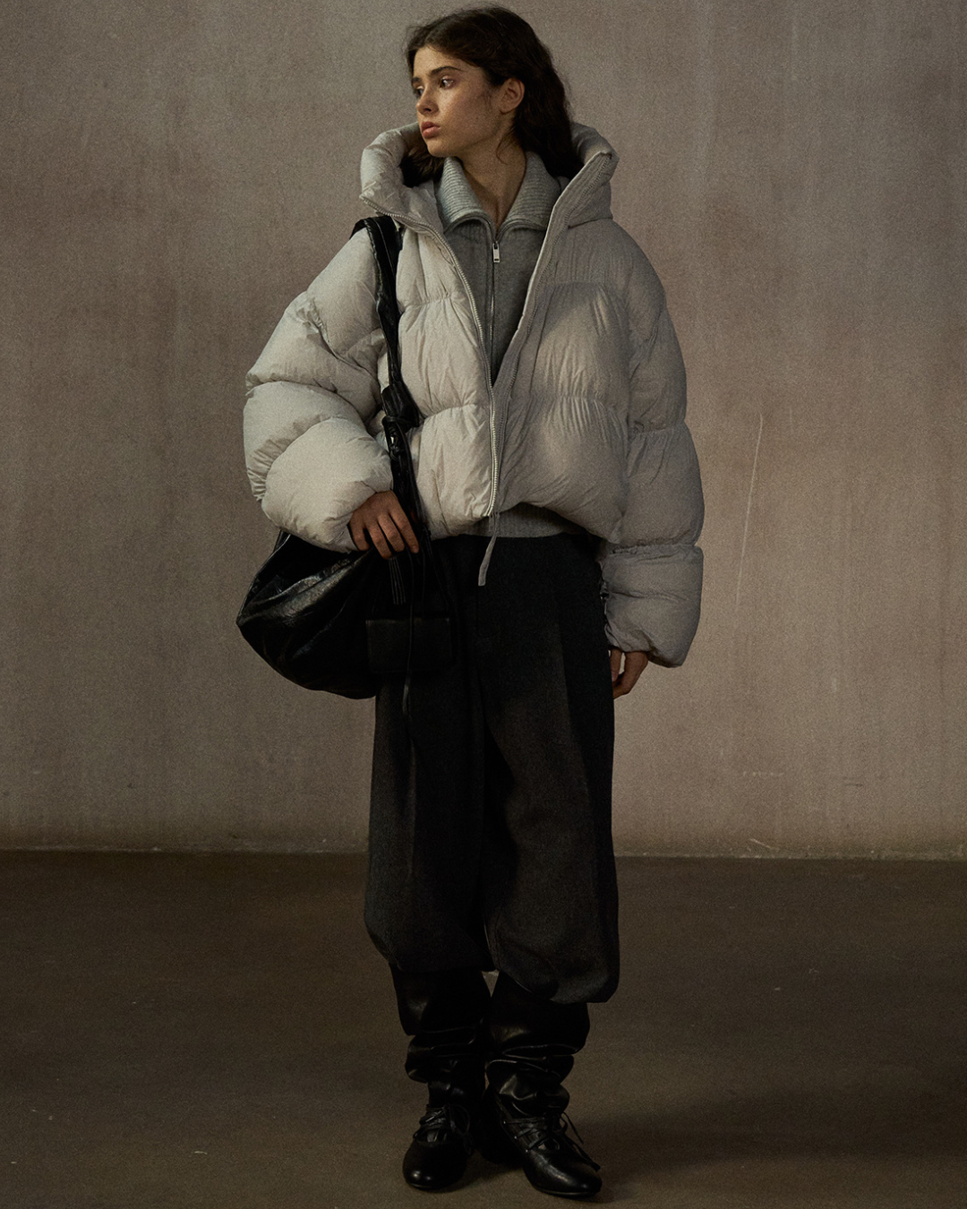 ショートフーディーダウンコート 10254