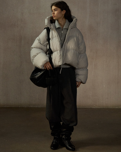 ショートフーディーダウンコート 10254