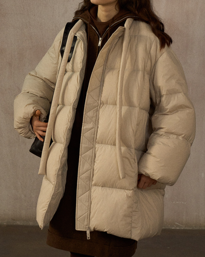 クルーネックミディストラップコート 10272