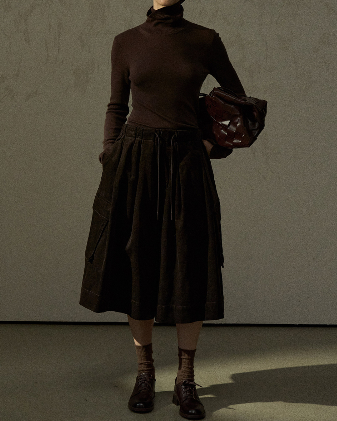 コーデュロイフレアカーゴスカート 10295