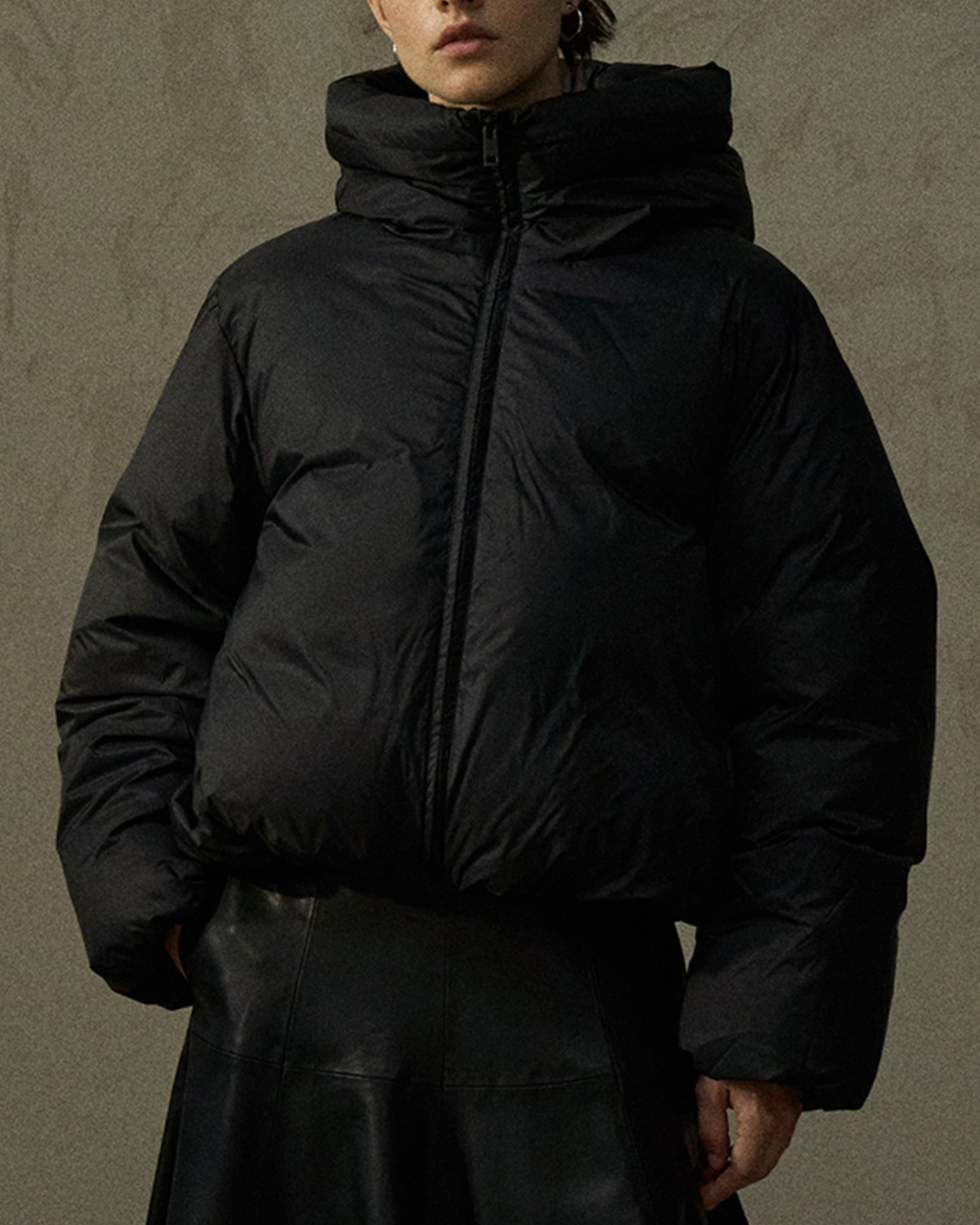 スタンドカラーショートダウンコート 10282