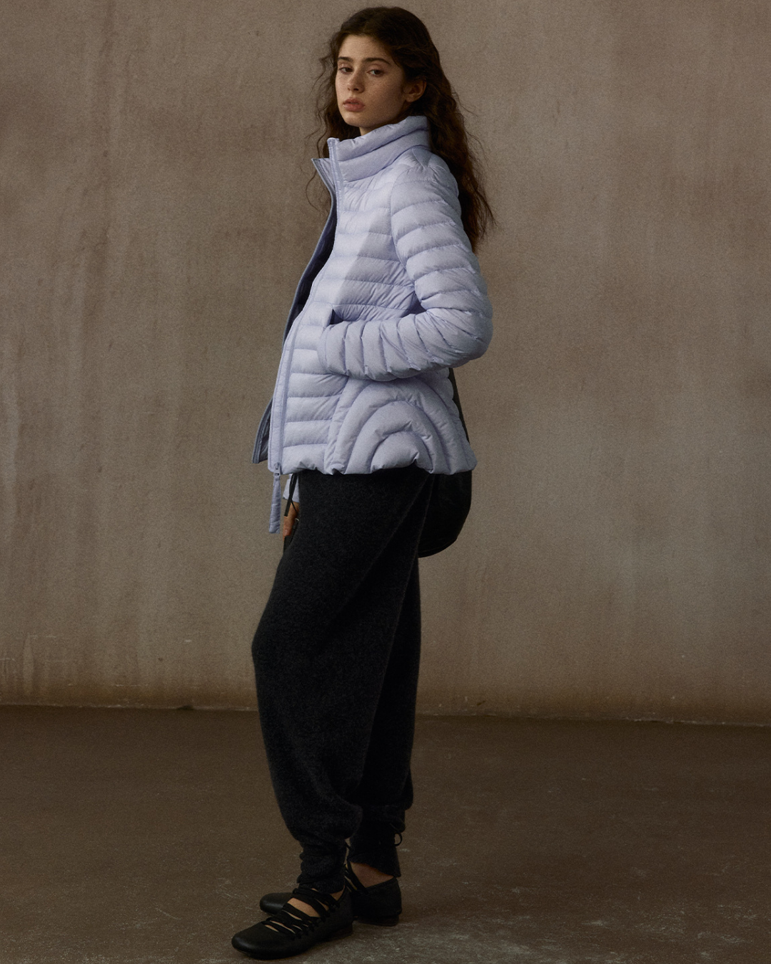 スタンドカラーショートスリムコート 10305