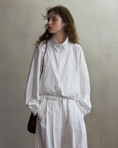 ディストーションハイネックジップアップブルゾン 10545