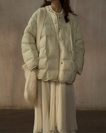 バイカラーリバーシブルダウンコート 10244