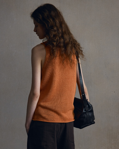 シリンダーハイネックノースリーブニット 10558