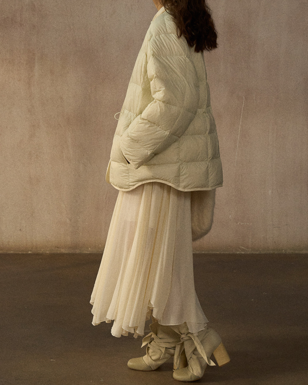 バイカラーリバーシブルダウンコート 10244