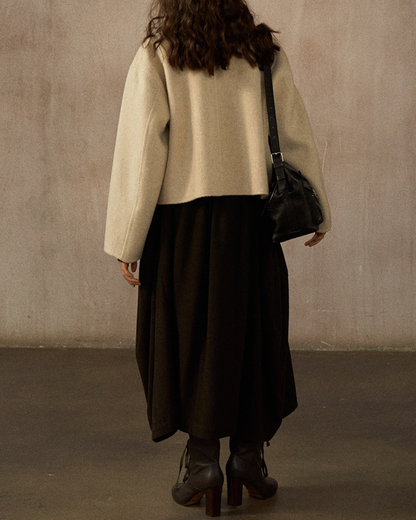 ノーカラーショートジャケット 10245